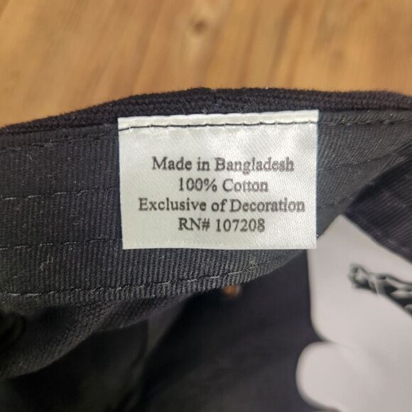 Mack Trucks Bulldog Hat Cap Strap Back Black Big Rig Semi Mens Logo Gold Casual - Picture 10 of 11